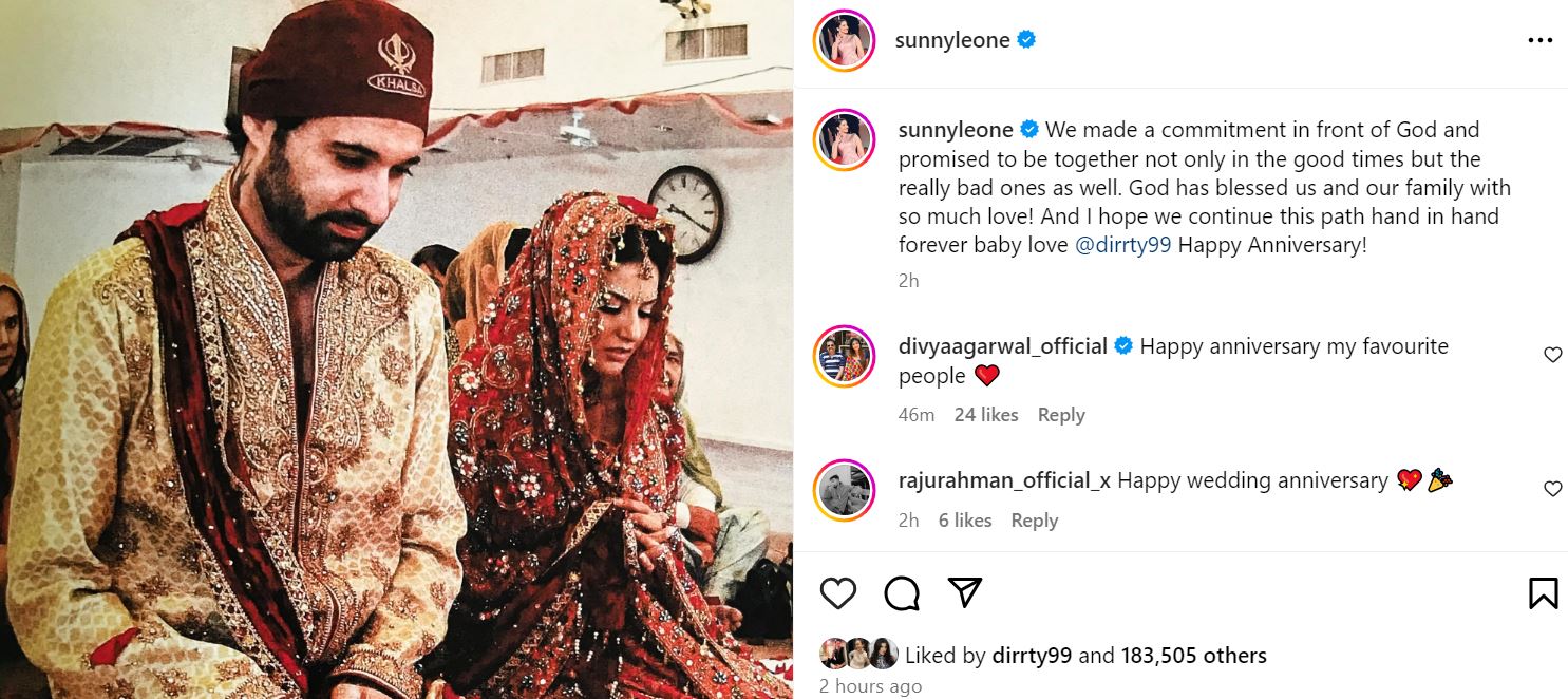 Sunny Leone Unseen Wedding Photo